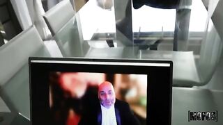Close the laptop and fuck me, I’m horny as hell after the video call