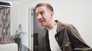 The girl seems to be very impressed with my cock size