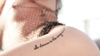 Yes, she's just a fire / She's just a spark of passion