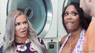 Visiting the laundry room turned out to be quite exciting