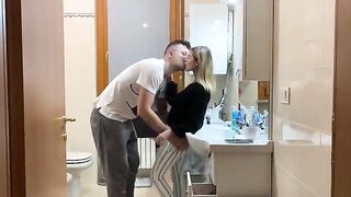 My brother's girlfriend closes herself in the bathroom and wants to be discovered