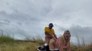 Pinay gets fucked by stranger in the forest