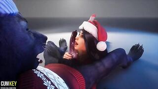 XXXMAS Werewolf fucks a beautiful woman with a gorgeous body