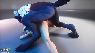 XXXMAS Werewolf fucks a beautiful woman with a gorgeous body
