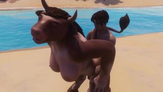 Furry girl from Wild Life series gets fucked by a man