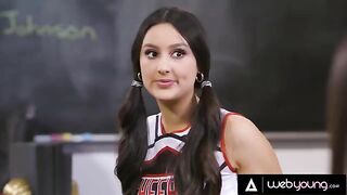 Cheerleader Eliza Ibarra gets wild in detention