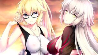 A saint is tempted by the sin of a beautiful woman in this hentai