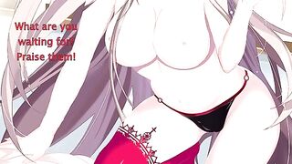 A saint is tempted by the sin of a beautiful woman in this hentai