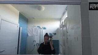 A young German couple tries couch sex in a new home