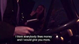 The guy finished cum into the mouth of his girl