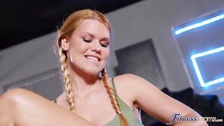 Beautiful lesbian sex at the sports event with a huge crowd