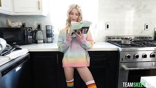 Don't rip my pussy! I'll be a good girl and wear glasses for you!