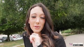 The nozzle on my dick - a wonderful brunette