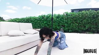 The brunette was hungry for cock, she got what she wanted