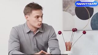 The meeting in the office goes beyond professionalism