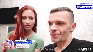 Two Russian sluts got fucked on a cam show