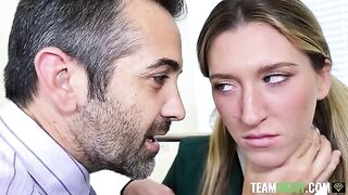 The principal, the teacher and the student get fucked in FFM