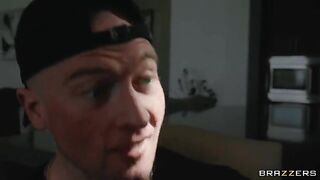 The cock is busy, but the hand delivers mouth-fucking pleasure in this FFM scene