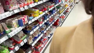 A cute girl is sitting on a bottle and getting fucked hard