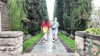 Persian girl checked out the historic sites and got laid