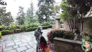 Persian girl checked out the historic sites and got laid