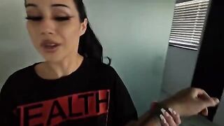 A goth girl experienced real cock power for the first time
