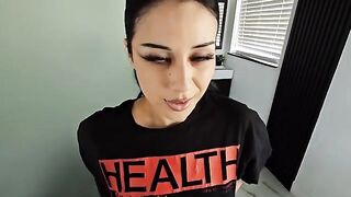 A goth girl experienced real cock power for the first time