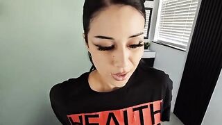 A goth girl experienced real cock power for the first time