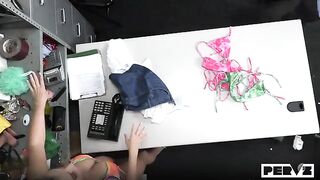 A man gently fucked his girlfriend on the table