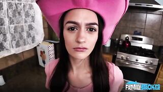 A dick for the beautiful cowgirl in clothes