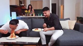 If you have a guest in the house, it's mandatory to share your wife
