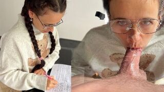 A girl is being fucked by a guy and she is learning her lesson
