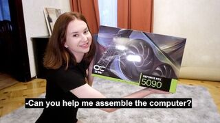 Can I indulge you for a gift? - Cute and petite Anna Sibster in HD