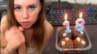 A cock is the best gift for a beautiful woman
