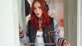 The girl knows what to do if she can't pay, and she does it passionately