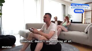 Don't talk, or your stepmom will make you cum orally