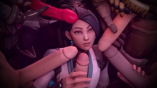 VALORANT adult game compilation (SFM/Blender)