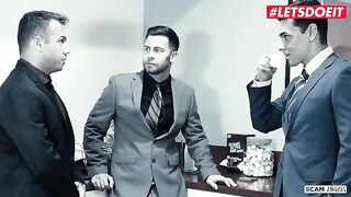 Karma Rx and Valentina Nappi seduce their rich boss for a hot threesome