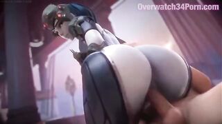 Hot 3D porn with Overwatch’s Widowmaker in a safe and sound version