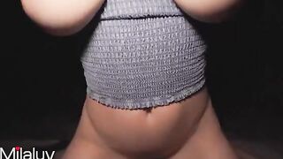 Nightly pussy fuck in the neighborhood with big tits MILF