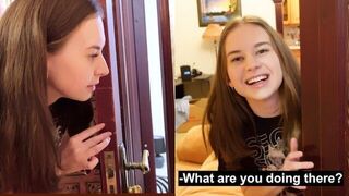 Every evening, he visits his neighbor with a special surprise