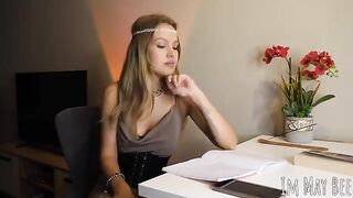 Tits long for freedom in this steamy solo scene