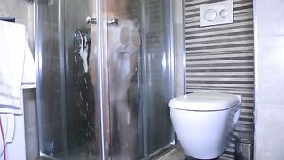 Mouth instead of shower, perfect ending for a passionate teen