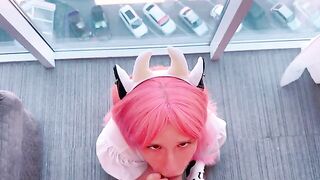 Don't swallow it all until I finish, got it?