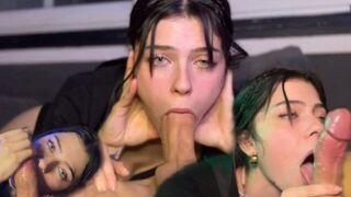A super hot amateur girl shows how to suck cock like a slut