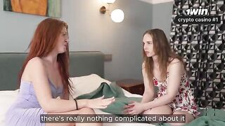 Two girlfriends won’t miss a chance to have fun with a guy
