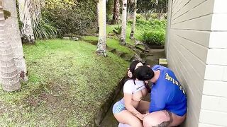 The girl was summoned by the ancestors and began to lick passionately