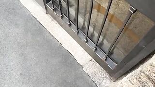 Sit down softly and let the guy fuck you hard in the ass