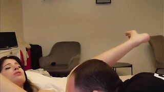 A couple enjoying each other with intense, passionate connection