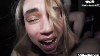 A girl can get disoriented after experiencing intense pleasure with a cock, even with cum